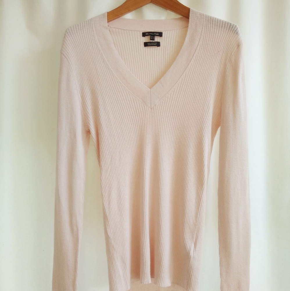 Powder Pink Silk Cotton Sweater